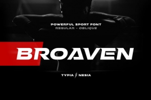 Broaven - Bold Expanded - Racing Sport Game Sans Font Download