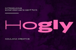 Hogly Extended Sans Serif Font Font Download