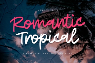 Romantic Tropical Font Download