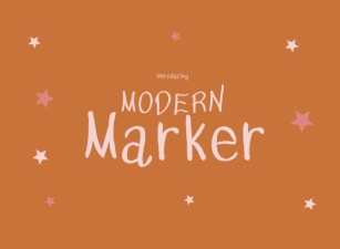 Modern Marker Font Download