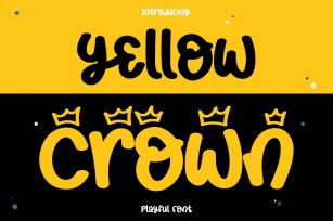 Yellow Crown Font Download