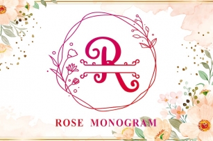 Rose - Monogram Font Font Download