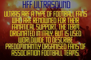 HFF Ultrasound Font Download