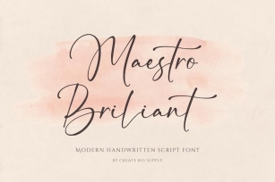 Maestro Briliant Script Signature Handwriting Font Font Download