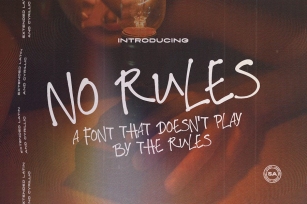 NO RULES || Cursive Handwritten Font Font Download