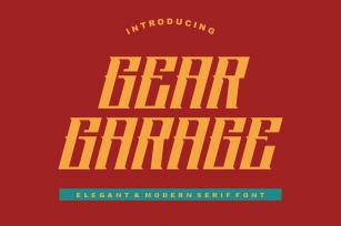 Gear Garage Font Download
