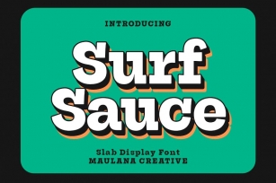 Surf Sauce Display Font Font Download