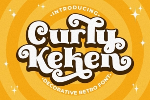 Curly Keken - Decorative Retro Font Font Download