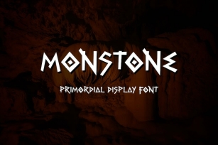 Monstone - Primordial Display Font Font Download