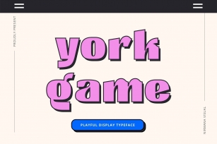 York Game Font Download