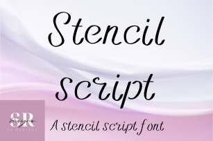 Stencil script Font Download