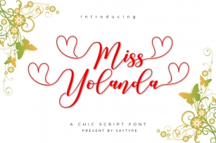 Miss Yolanda Font Download
