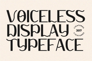 Voiceless - Unique Display Font Font Download