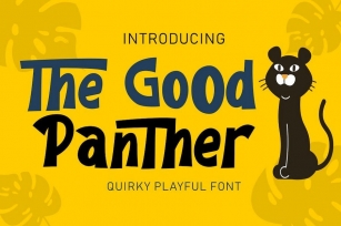 The Good Panther - Quirky Playful Font Font Download