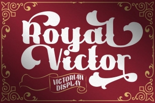 Royal Victor - Victorian Display Font Font Download