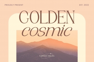 Golden Cosmic Font Download