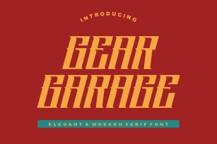 Gear Garage Font Font Download