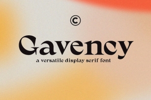 Gavency - Display Serif Font Font Download