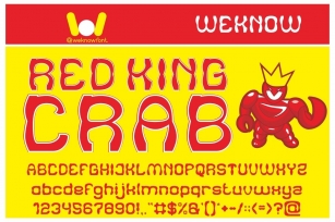 Red King Crab Font Download