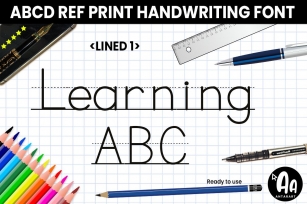 Abcd Ref Lined1 Font Download