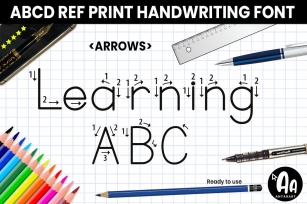 Abcd Ref Arrows Font Download