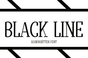 Black Line Font Download
