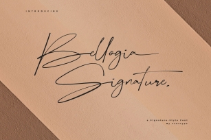Bellogia Signature Font Download