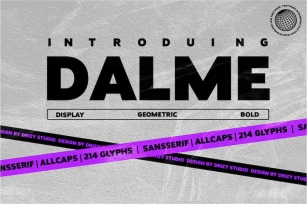 Dalme - Geometric Font Font Download