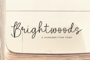 Brightwoods Modern Handwritten Font Download