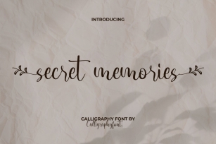 Secret Memories Font Download