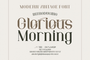 Glorious Morning Font Font Download