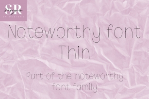 Noteworthy thin Font Download