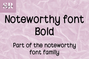 Noteworthy bold Font Download