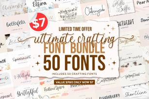 Ultimate Crafting Handwritten s Bundle Font Download