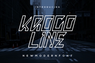 Kroco Line Font Download