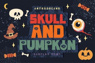 Skull and Pumpkin Font Download