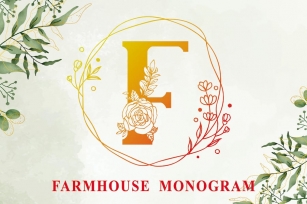 Farmhouse - Monogram Font Font Download
