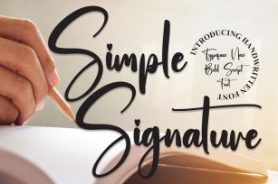 Simple Signature Font Download