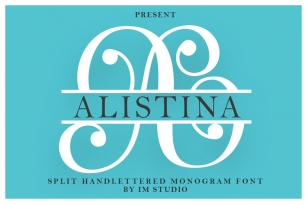 Split Alistina Monogram Font Download