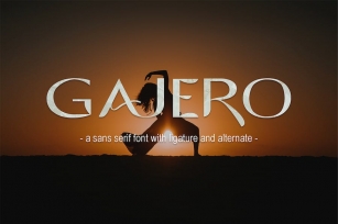 Gajero - Sans Serif Font Font Download
