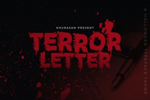 Terror Letter Font Download
