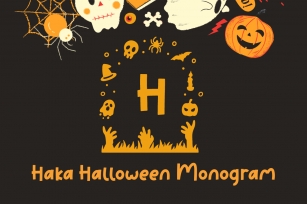 Haka Halloween Monogram Font Download