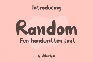 Random - fuuny handwritte Font Download