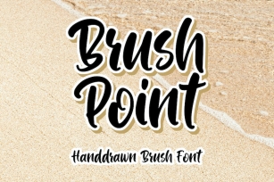 Brush Point - Handdrawn Brush Font Font Download