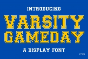 Varsity Gameday Font Download