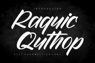 Raquic Quthop Font Download