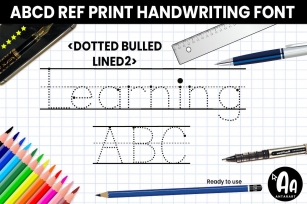 Abcd Ref Dotted Bulled Lined2 Font Download