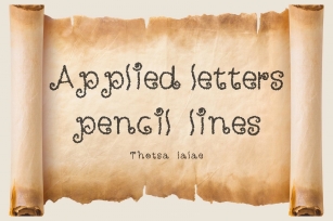 Applied Letters Font Download