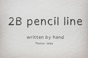 2b Pencil Line Font Download