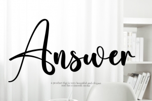 Answer Font Download
